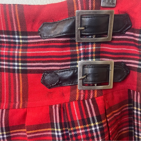 Joe Boxer Plaid Pleated Mini Skirt Sz 3 - Picture 4 of 4